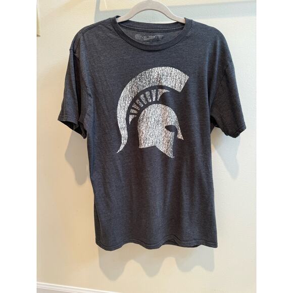 MICHIGAN STATE UNIVERSITY SPARTANS unisex XL charcoal gray The Victory t shirt - Picture 1 of 4